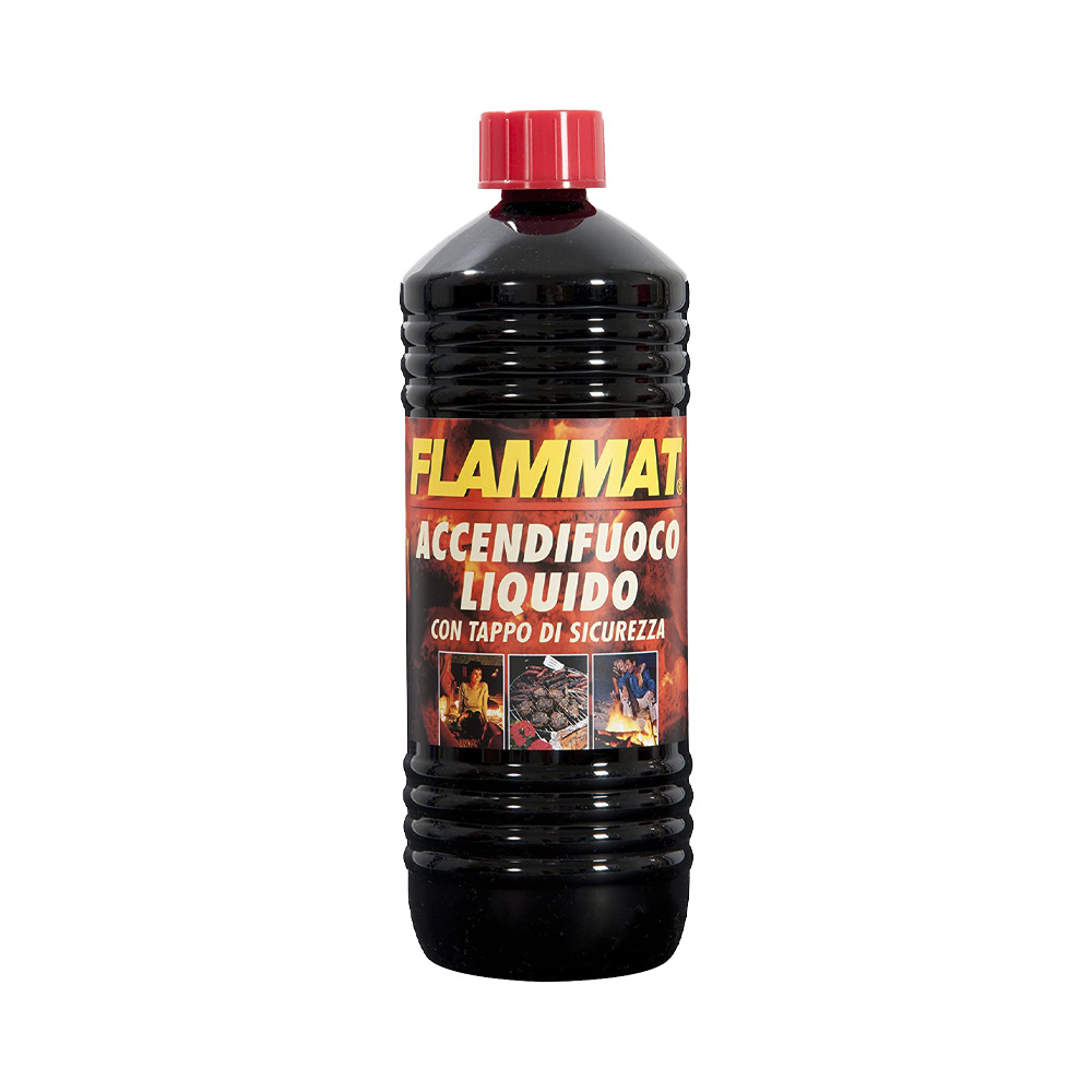 Accendifuoco liquido inodore 1 lt flammat - scatola 12 pezzi.