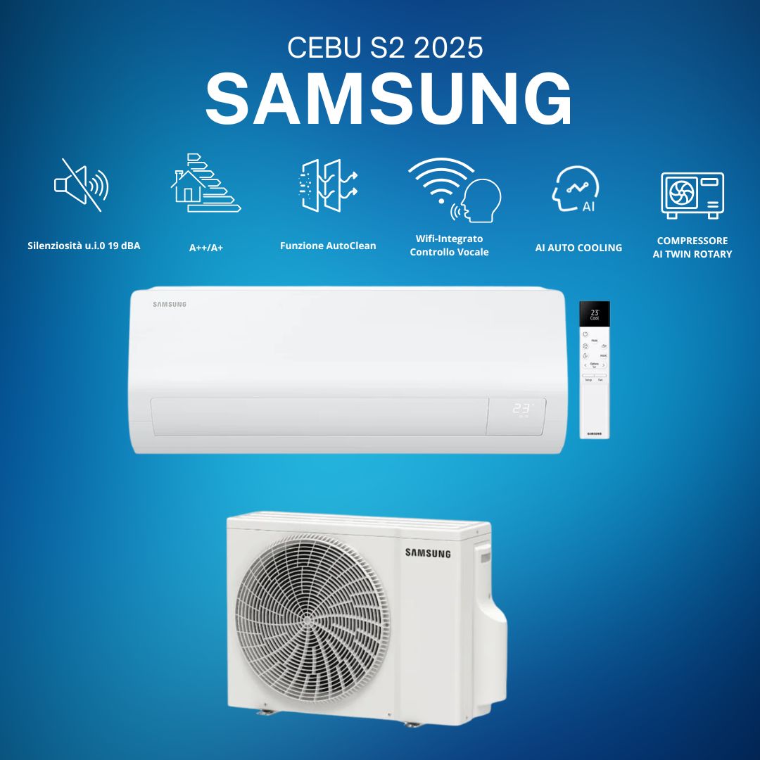 Climatizzatore Samsung CEBU S2 Novita' 2025 WiFi Integrato Mono 12000 BTU