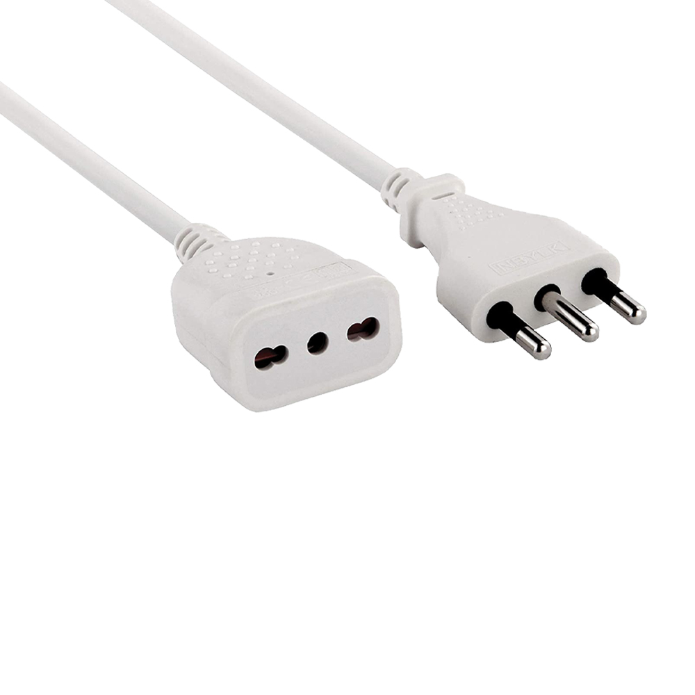 Prolunga Lineare 5 mt Bianco ELECTRALINE - Presa Biv. 10-16A - Cavo 3G 1 mm