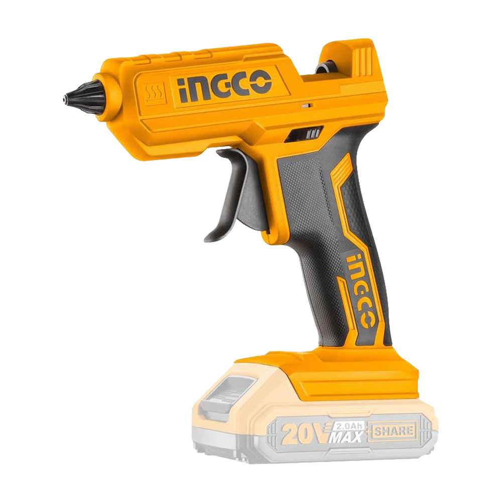 Pistola Termocollante a Batteria 20V INGCO - con 3 Stick di Colla