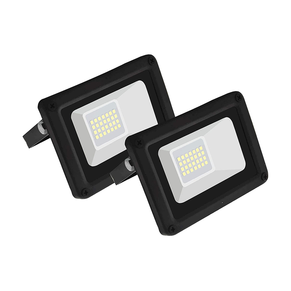 Faretto led 20w pegaso 2 pz - luce naturale 4000k - 20.000 ore di lavoro - ip65.