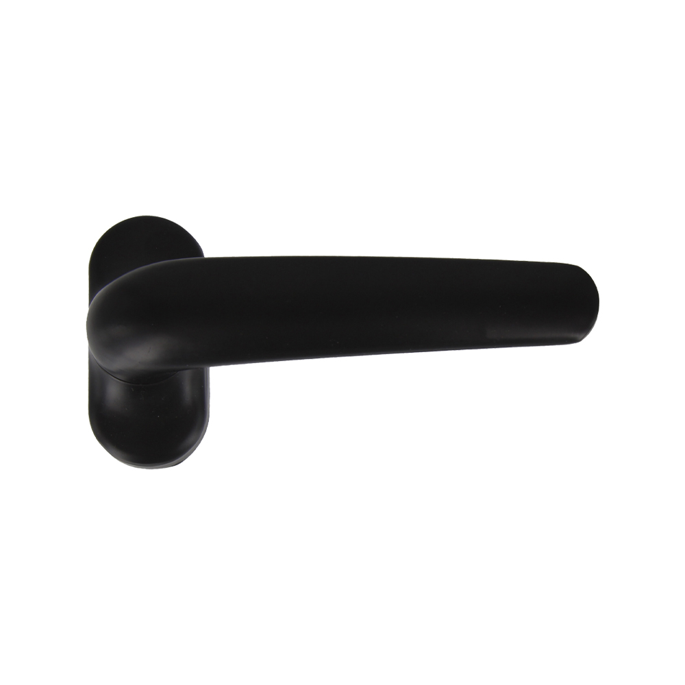Maniglia in alluminio per infissi ferliving nero - quadro 8 mm.