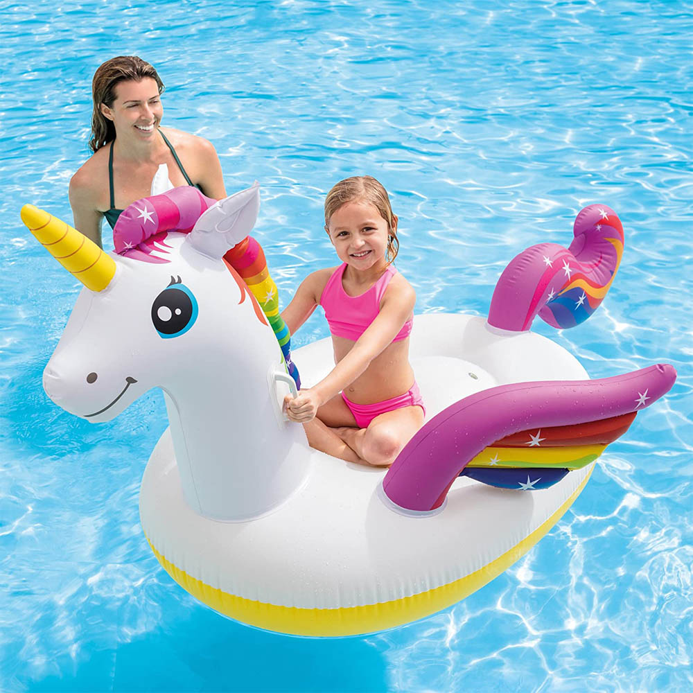 Unicorno Canotto Gonfiabile Cavalcabile INTEX - 201x140x97 cm