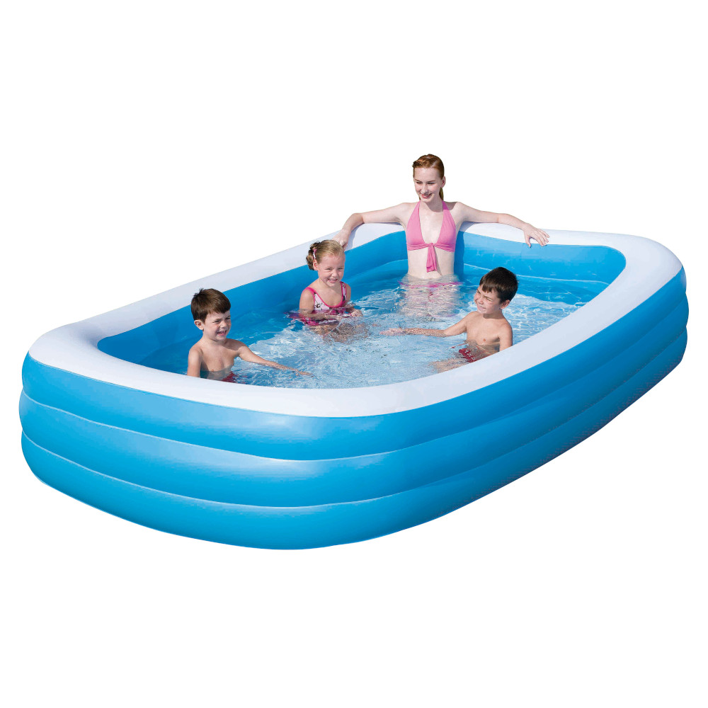 Piscina gonfiabile rettangolare 3 anelli bestway 54009 - 305x183x56h cm .