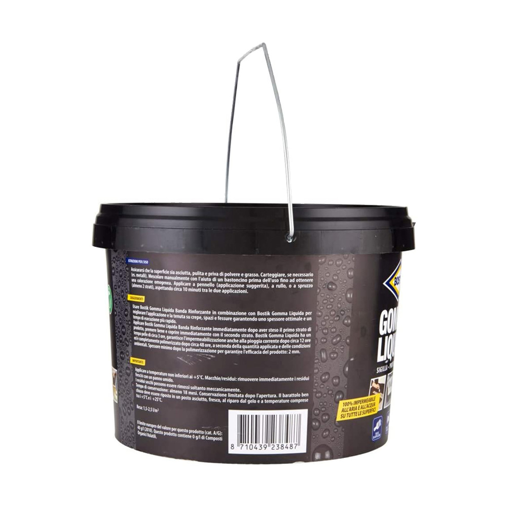 Impermeabilizzante Gomma Liquida 16 Lt BOSTIK - Sigilla, Protegge, Ripara