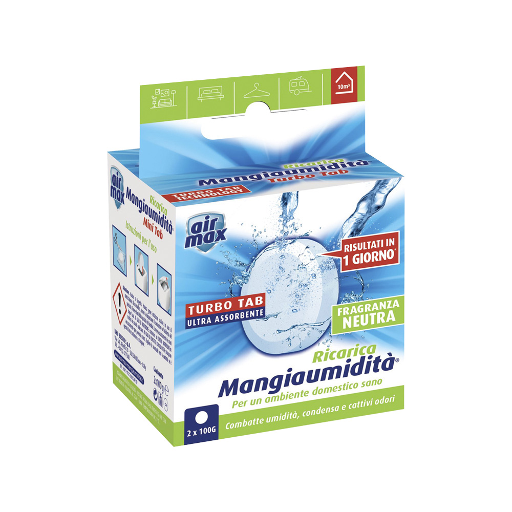 Ricarica mini tab assorbi umidit� neutra air max 2x100 gr.