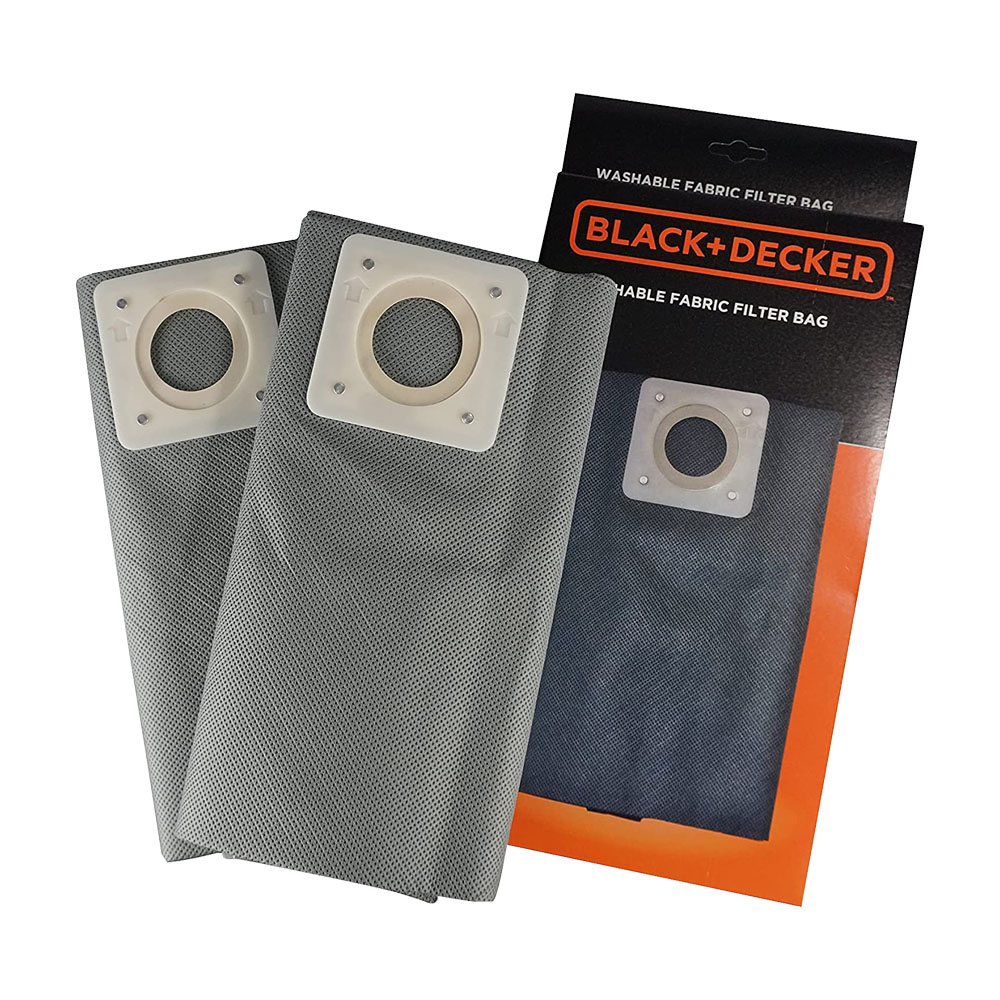 Sacchetto Filtro in Stoffa Lavabile per Aspiratori 30 Lt BLACK DECKER - 2 Pezzi