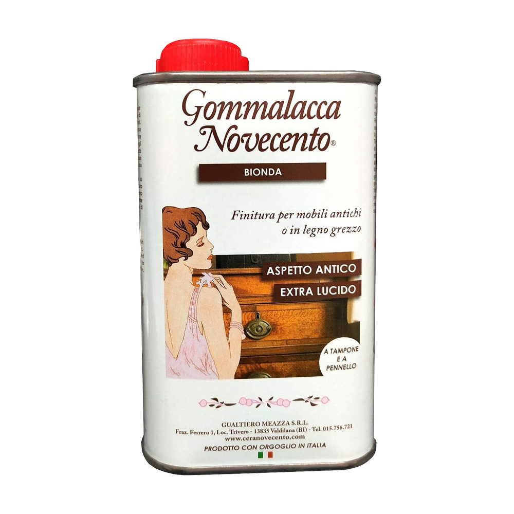 Vernice GOMMALACCA NOVECENTO per Legni Chiari e Scuri 250 ml - Bionda