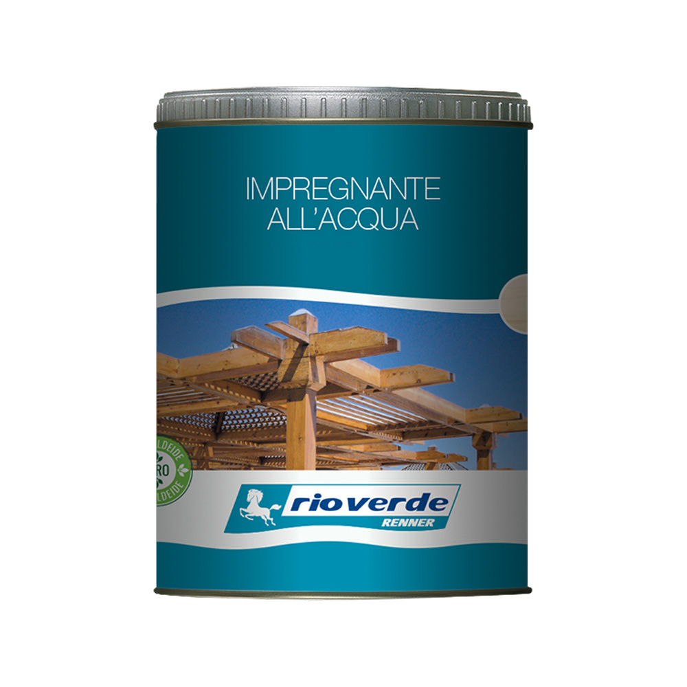 Impregnante ad Acqua per Legno RM 1910 750 ml RIOVERDE - Verde