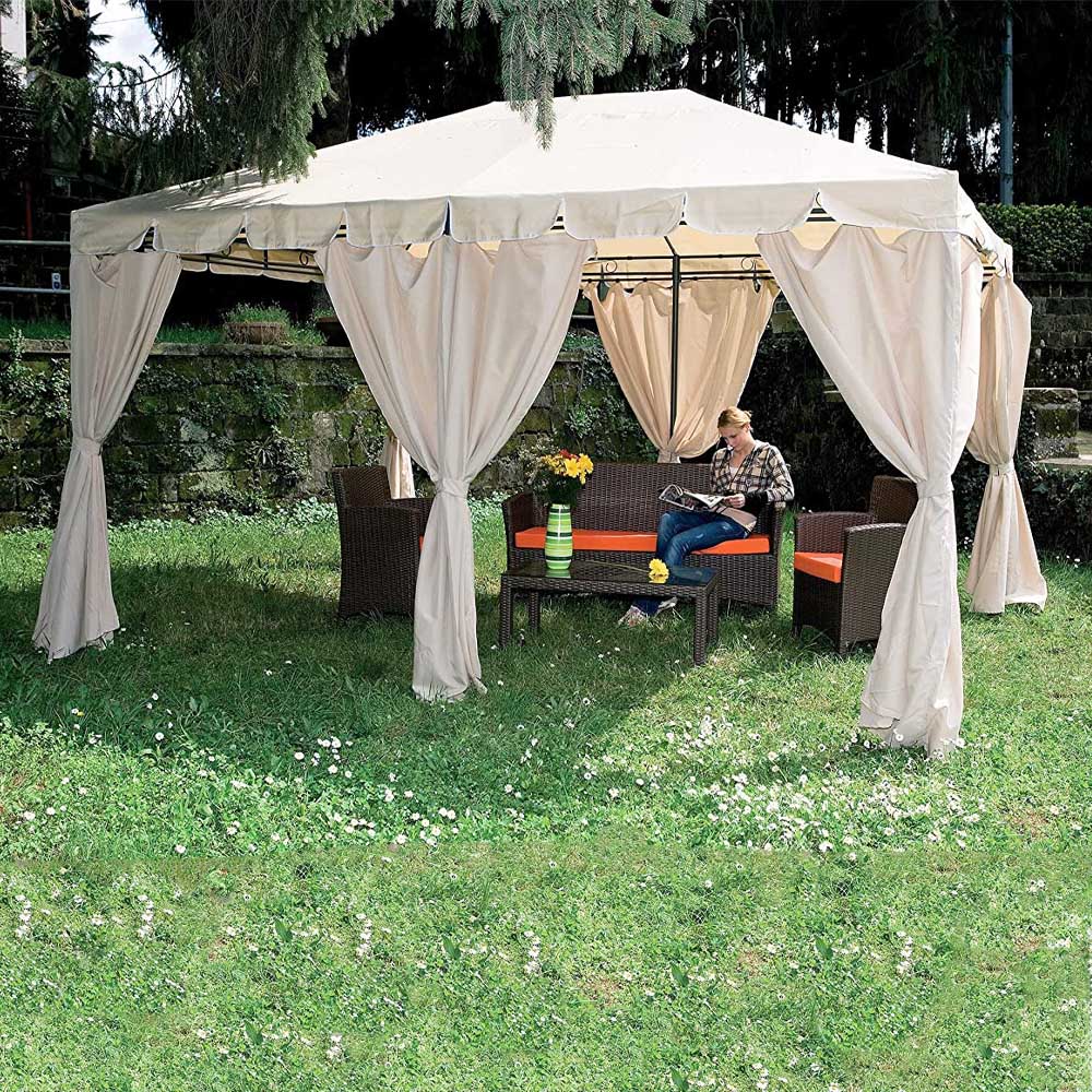 Gazebo Armonia in Acciaio 300x400x265h cm FERLIVING