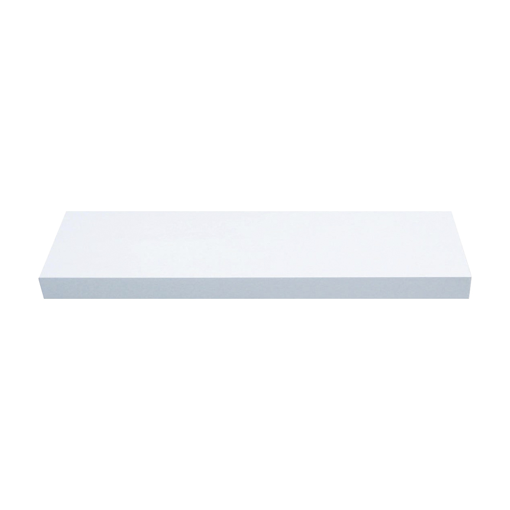 Mensola squadrata in legno ferliving - bianco 60x30x1,8 cm.