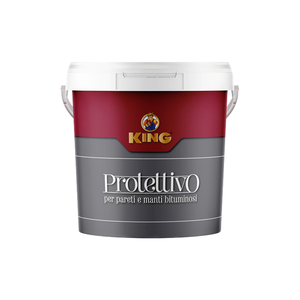 Vernice Acrilica Protettiva per Guaine Liquide Rosso KING 14 Lt