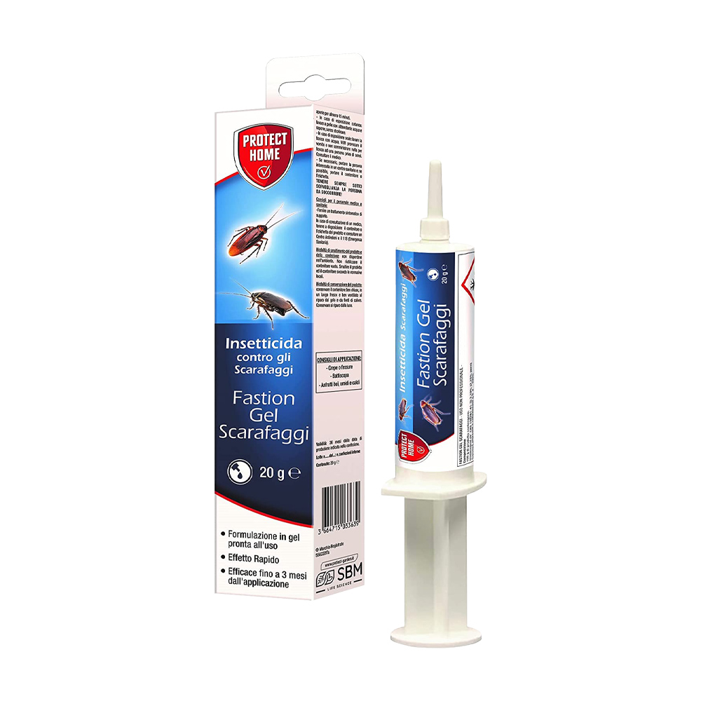 Esca Insetticida Fastion Gel Scarafaggi PROTECT HOME - Siringa da 20 gr