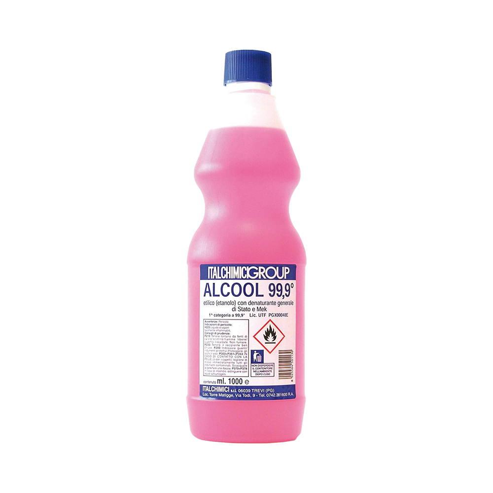 Alcool etilico denaturato 99,9 gradi certificato 1 lt.