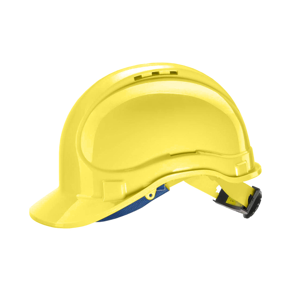 Elmetto Protettivo da Lavoro Omologato con Cinturino Sottogola FERWORK - Giallo