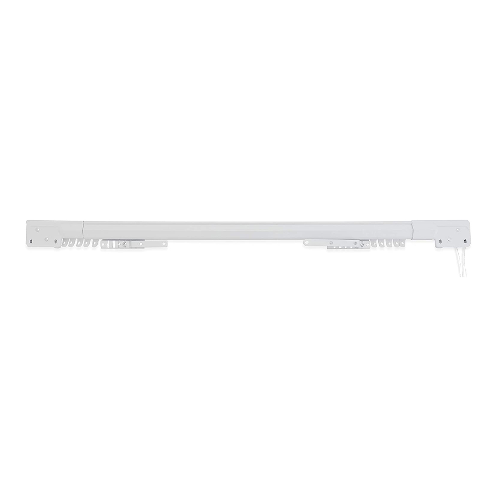 Bastone estensibile acciaio bianco 213-400 cm ferliving - completo di supporti.