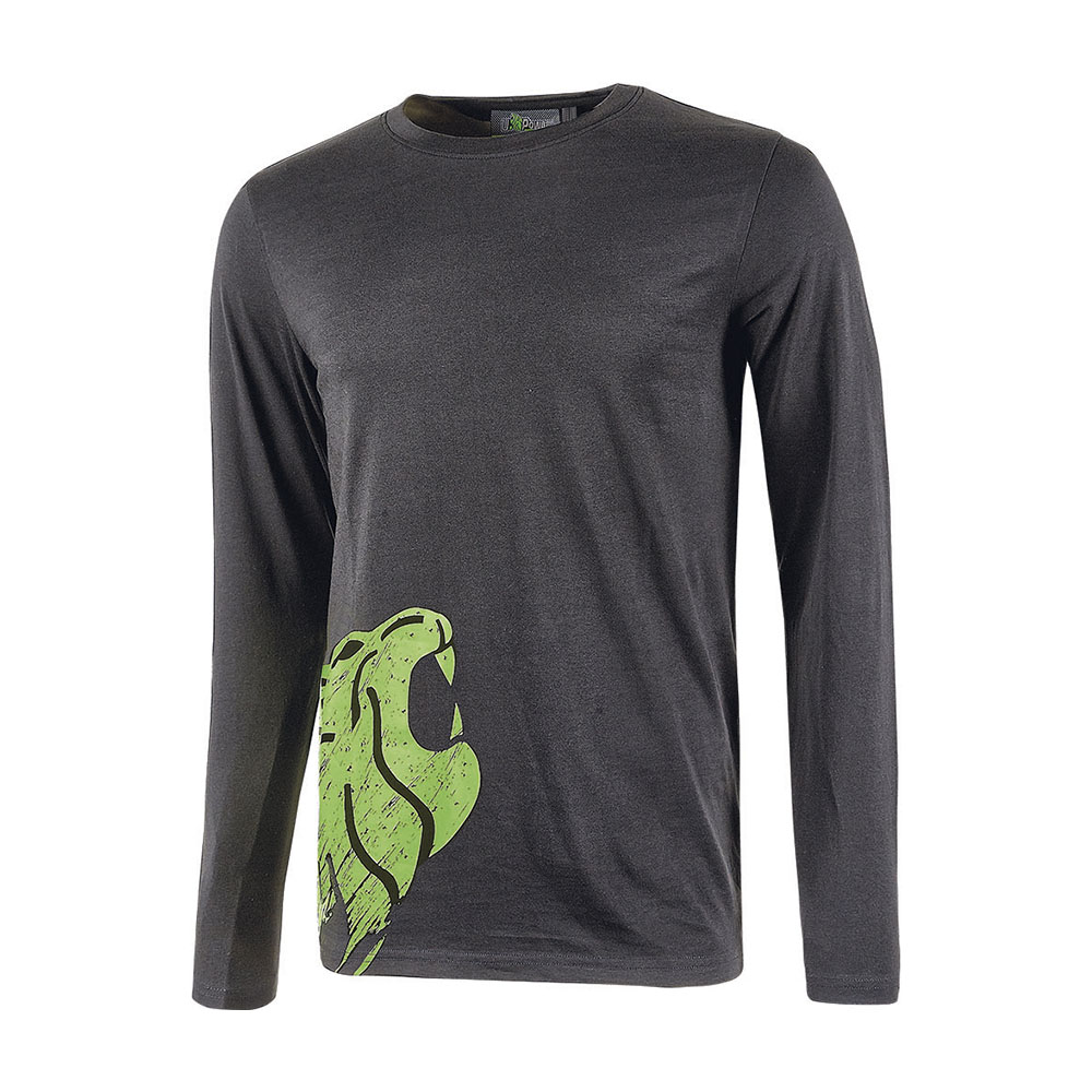 T-shirt maniche lunghe future alien asphalt grey u-power - taglia m.