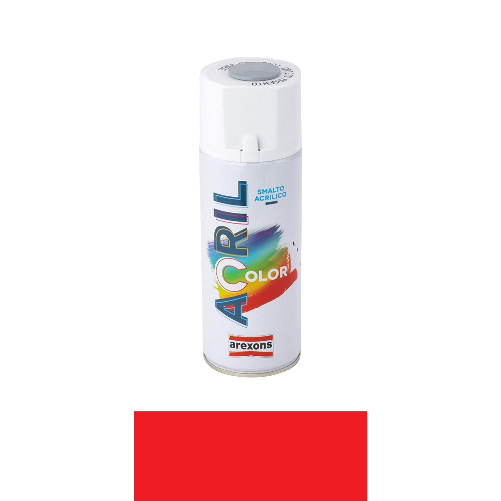 Smalto spray acril color arexons 400 ml - rosso traffico ral 3020.