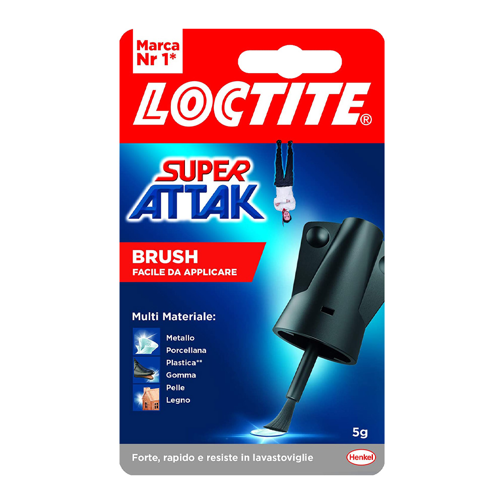 Adesivo universale istantaneo super attak easy brush loctite 5 gr.