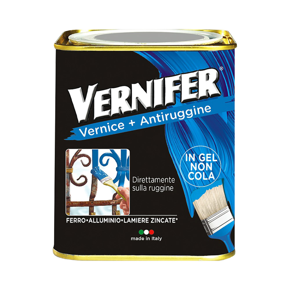 Smalto Antiruggine Vernifer in Gel 750 ml AREXONS - Alluminio Metallizzato