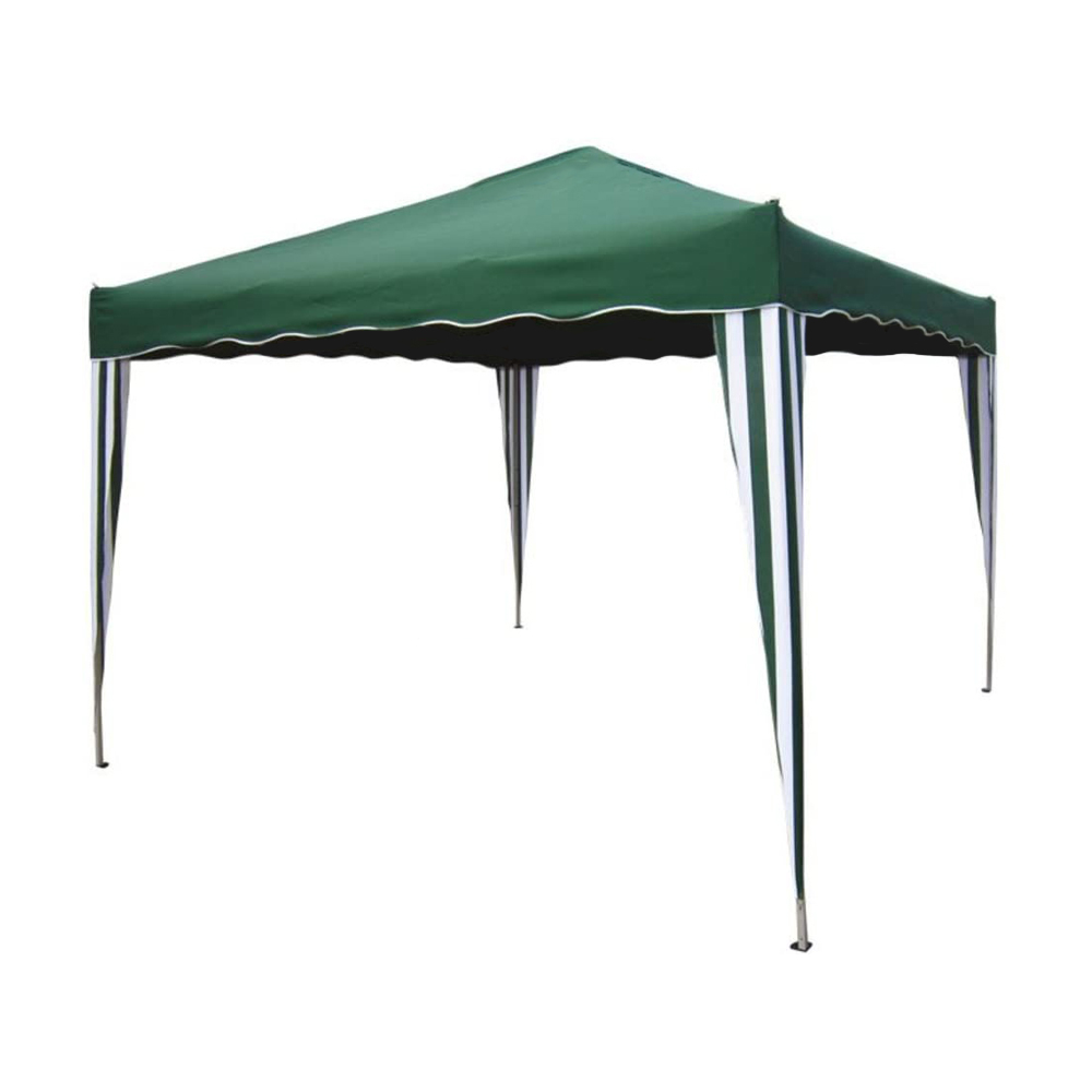 Gazebo in acciaio da giardino 200x200x250h cm ferliving - verde.