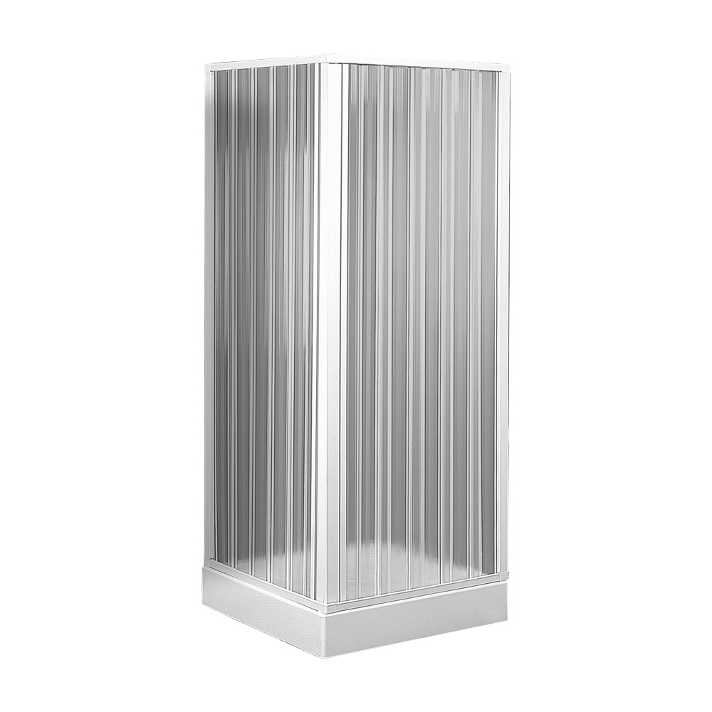 Box doccia angolare a soffietto ferliving 80/60x80/60x185h cm.