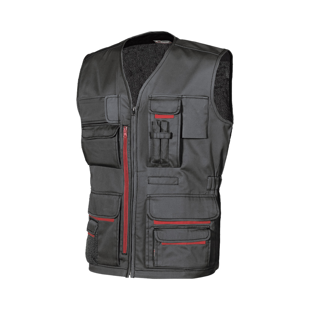 Gilet Tasche Multifunzione Happy Fun Black Carbon U-POWER - Taglia S