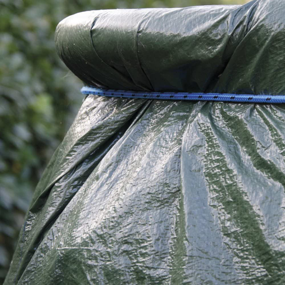 Telo Copritutto Impermeabile Leggero 5x8 mt Verde - Occhielli in Alluminio