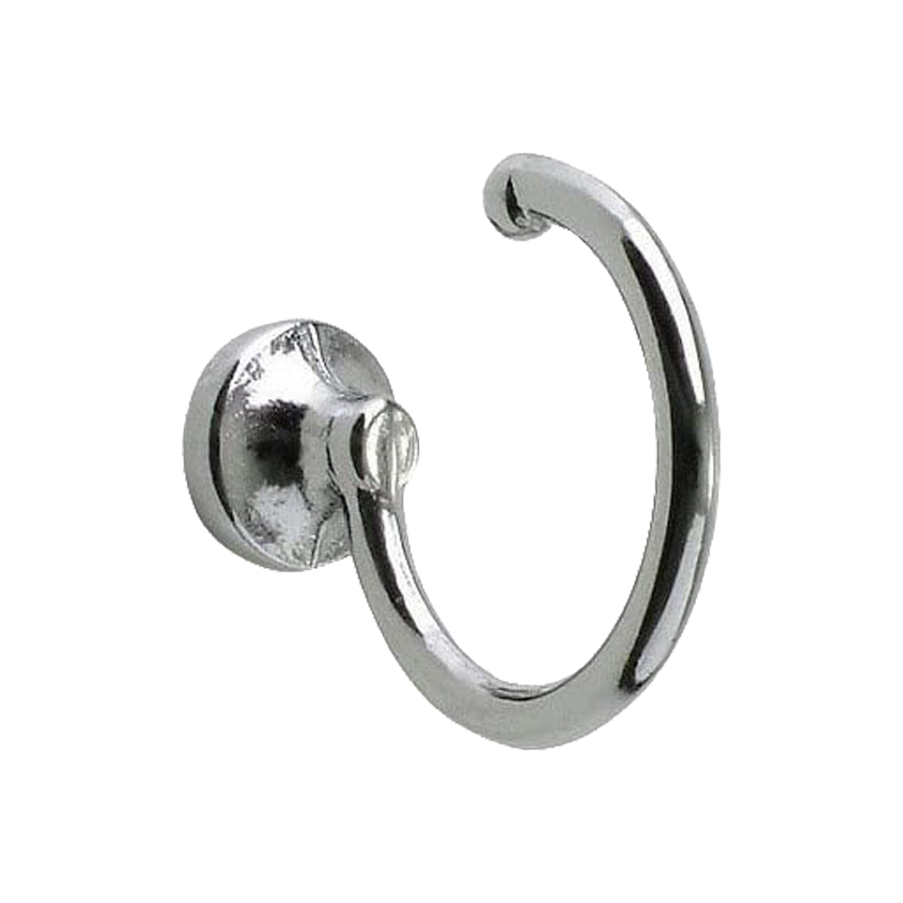 Gancio sfera per tende 25 x 32 mm ferliving - cromo lucido - 2 pezzi.