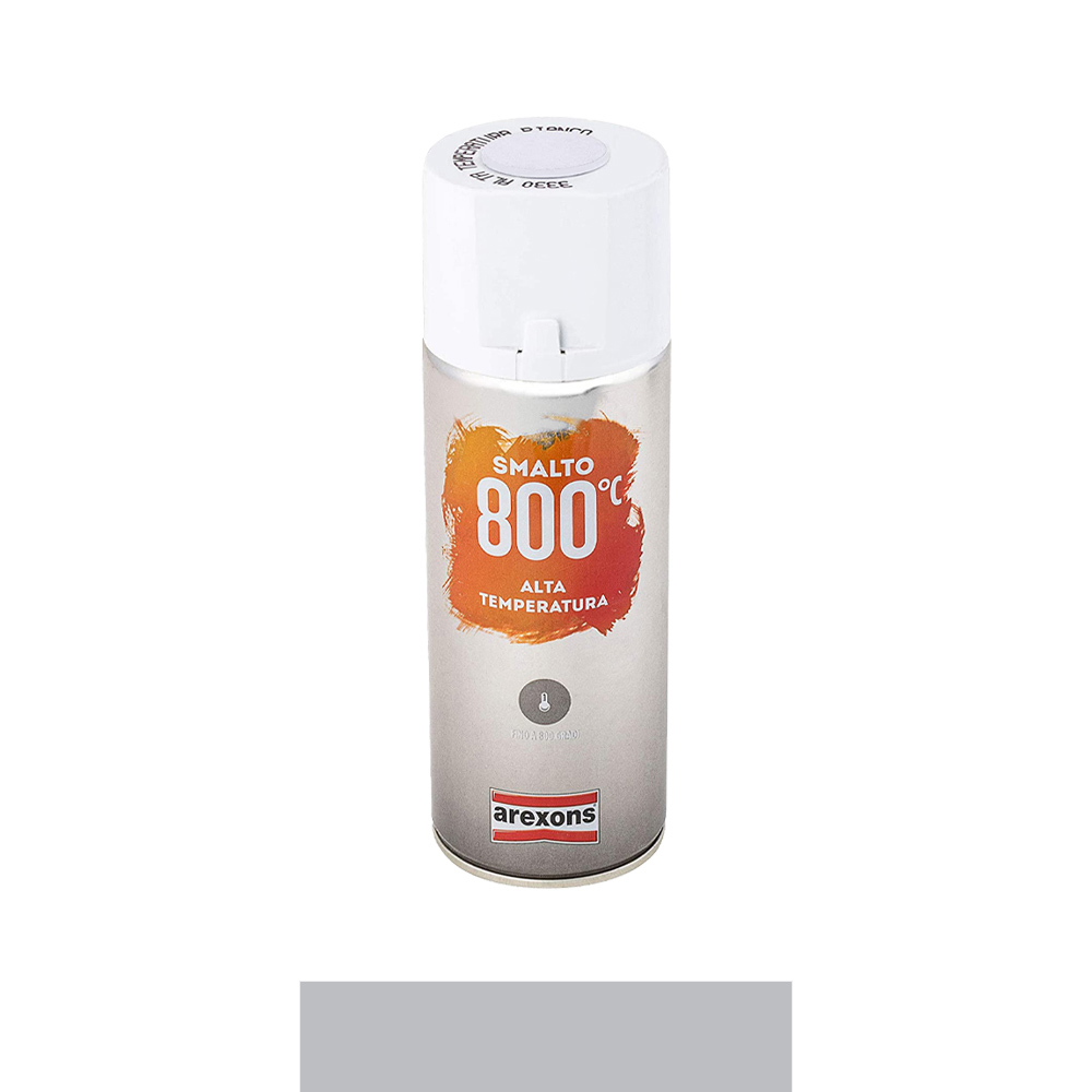 Smalto acrilico spray alta temperatura 400 ml arexons - alluminio.