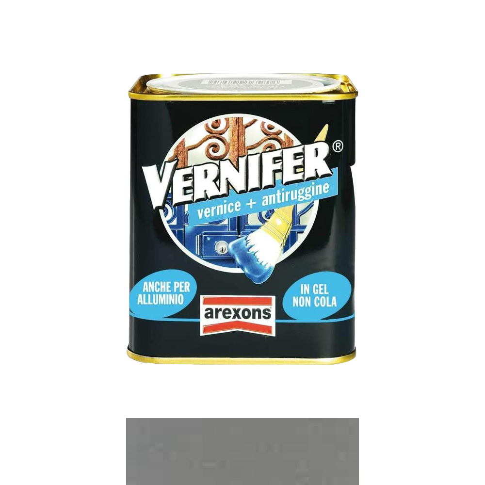 Smalto antiruggine vernifer in gel 2 lt arexons - antracite metallizzato.