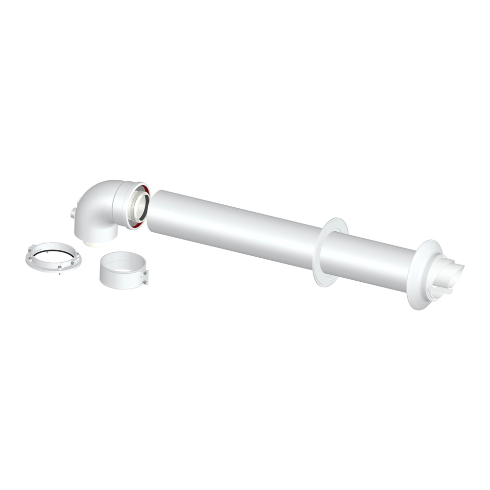 Kit scarico fumi per caldaia coassiale 1 mt chaffoteaux - d. 60-100 mm.