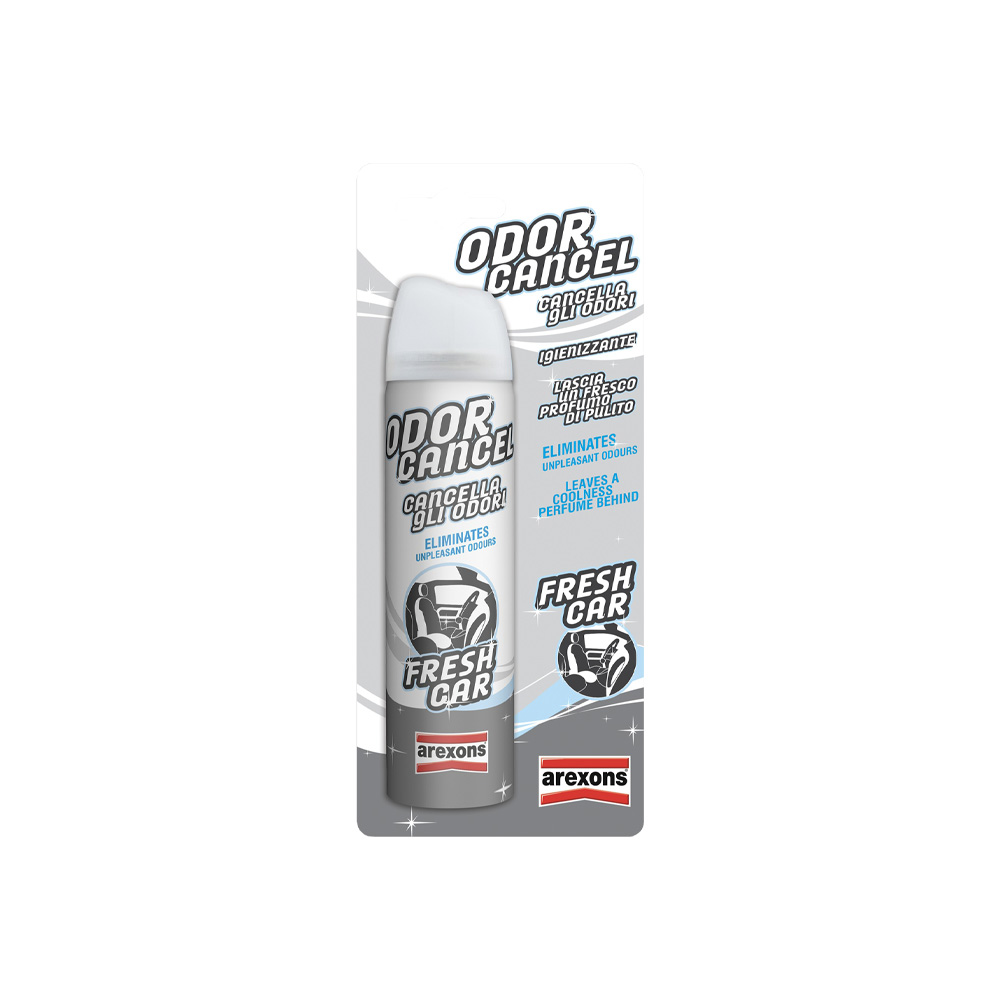 Profumatore Igienizzante Auto Odor Cancel Fragranza Fresh Car AREXONS 75 ml 