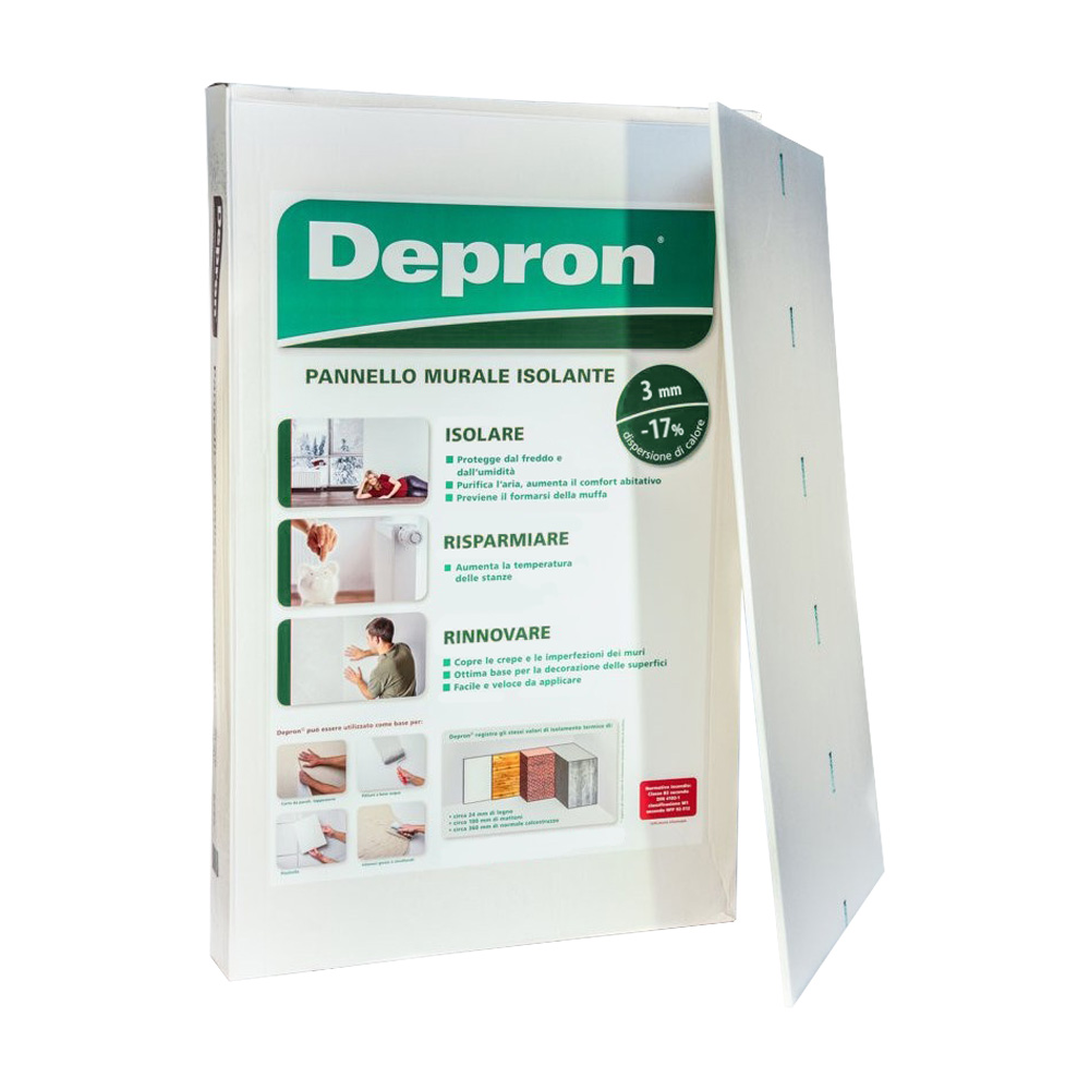 Pannello isolante per interni 80x125 cm / 1 mq depron - spessore 3 mm.