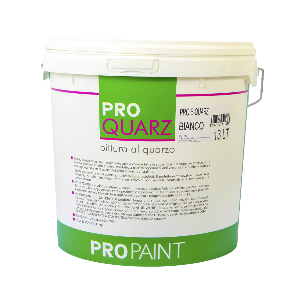 Pittura lavabile al quarzo pro quarz propaint 13 lt.